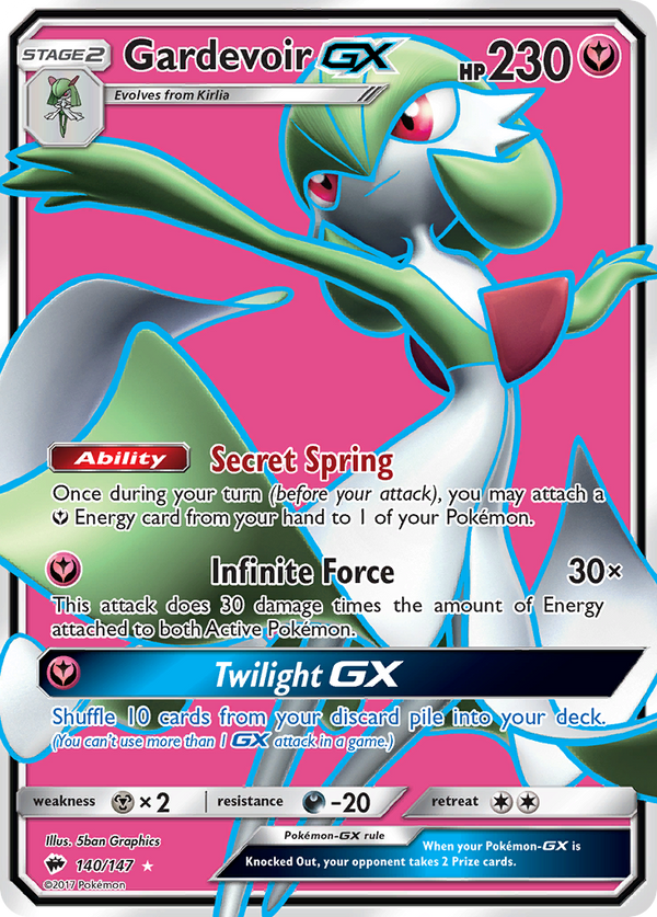 Gardevoir GX (140/147) [Sun & Moon: Burning Shadows] - Pokémon