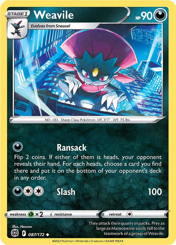Weavile (087/172) [Sword & Shield: Brilliant Stars] - Pokémon