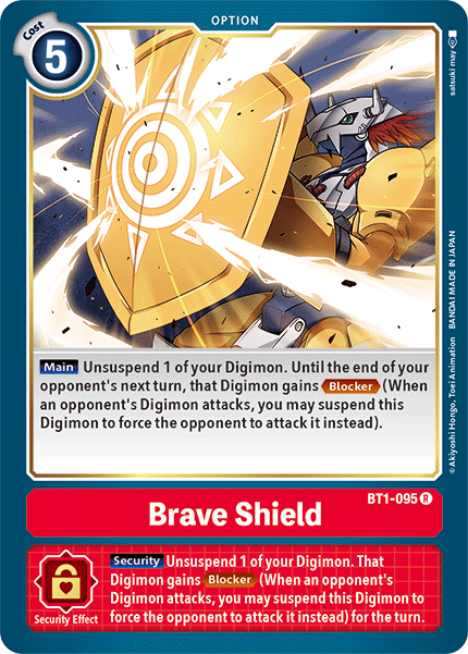 Brave Shield [BT1-095] [Release Special Booster Ver.1.5] - Digimon