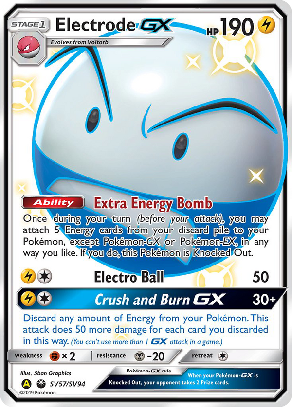 Electrode GX (SV57/SV94) [Sun & Moon: Hidden Fates - Shiny Vault] - Pokémon