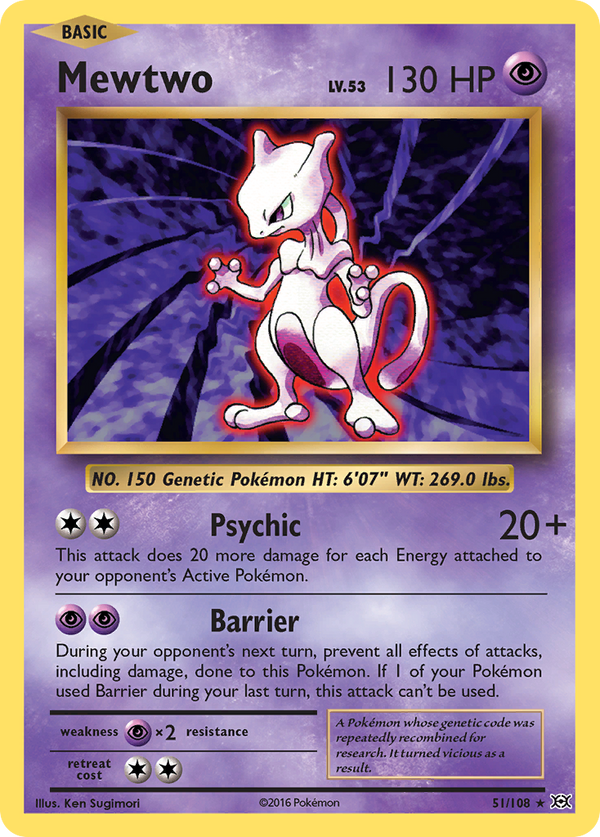 Mewtwo (51/108) [XY: Evolutions] - Pokémon