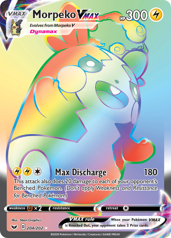 Morpeko VMAX (204/202) [Sword & Shield: Base Set] - Pokémon