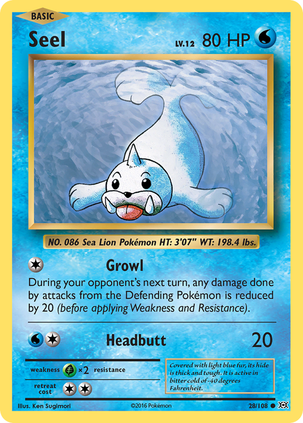 Seel (28/108) [XY: Evolutions] - Pokémon