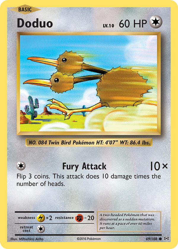 Doduo (69/108) [XY: Evolutions] - Pokémon