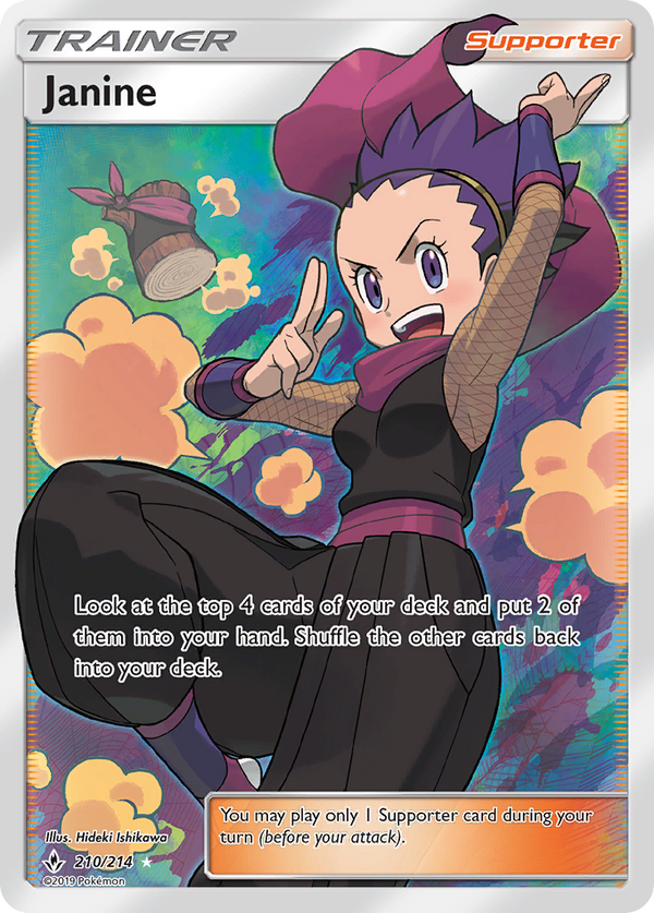 Janine (210/214) [Sun & Moon: Unbroken Bonds] - Pokémon