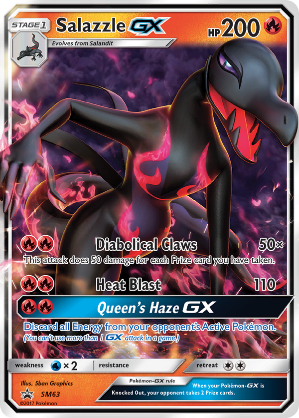 Salazzle GX (SM63) [Sun & Moon: Black Star Promos] - Pokémon