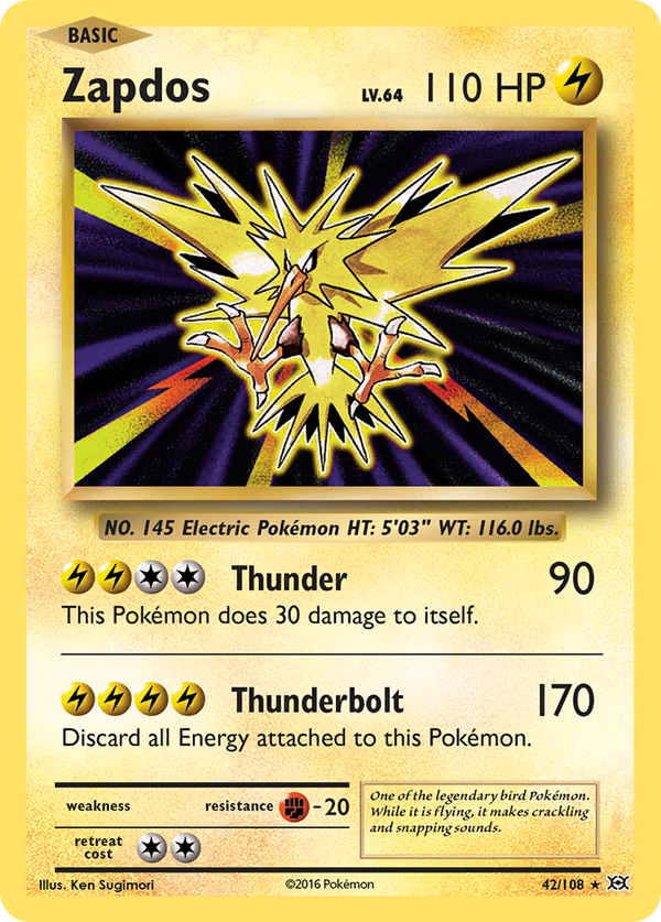 Zapdos (42/108) [XY: Evolutions] - Pokémon