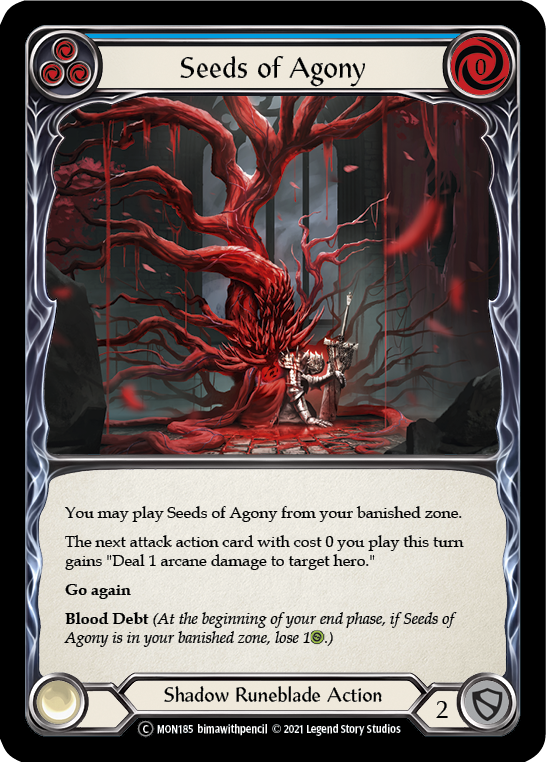 Seeds of Agony (Blue) [U-MON185] Unlimited Normal - Flesh And Blood