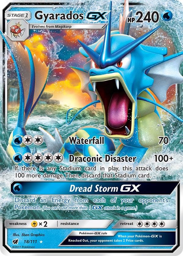 Gyarados GX (18/111) [Sun & Moon: Crimson Invasion] - Pokémon