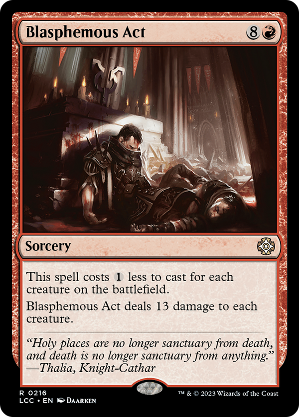 Blasphemous Act [The Lost Caverns of Ixalan Commander] - Magic: The Gathering