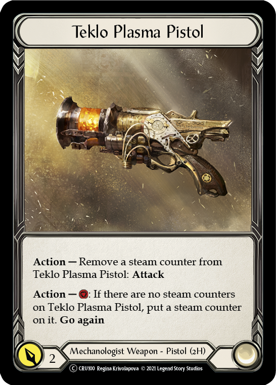 Teklo Plasma Pistol (Rainbow Foil) [CRU100-RF] Unlimited Rainbow Foil