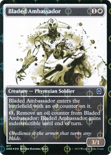 Bladed Ambassador (Showcase Ichor Step-and-Compleat Foil) [Phyrexia: All Will Be One] - Magic: The Gathering