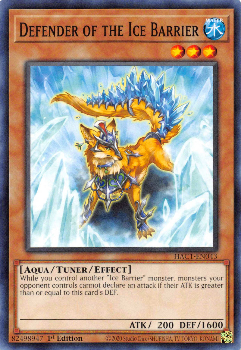 Defender of the Ice Barrier [HAC1-EN043] Common