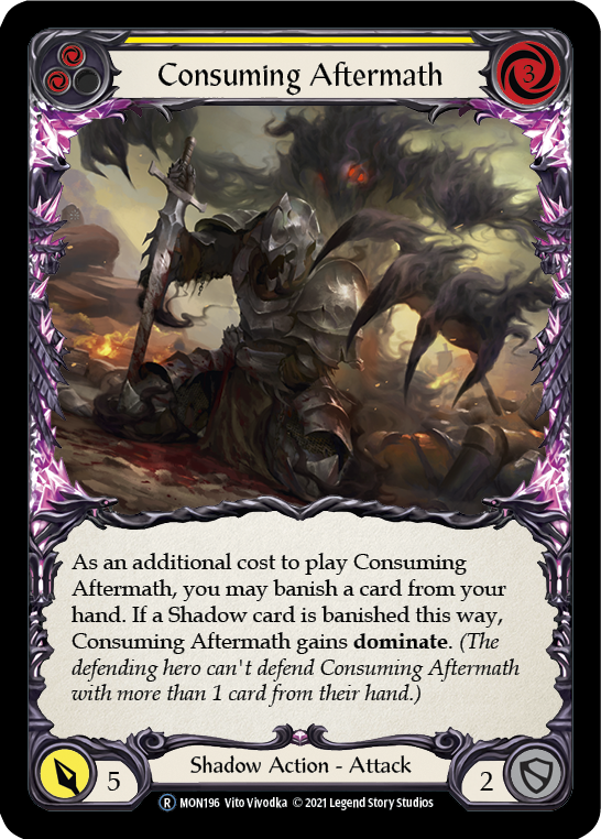 Consuming Aftermath (Yellow) [U-MON196] Unlimited Normal - Flesh And Blood