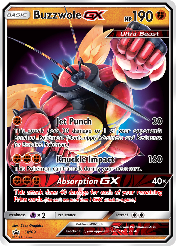 Buzzwole GX (SM69) [Sun & Moon: Black Star Promos] - Pokémon