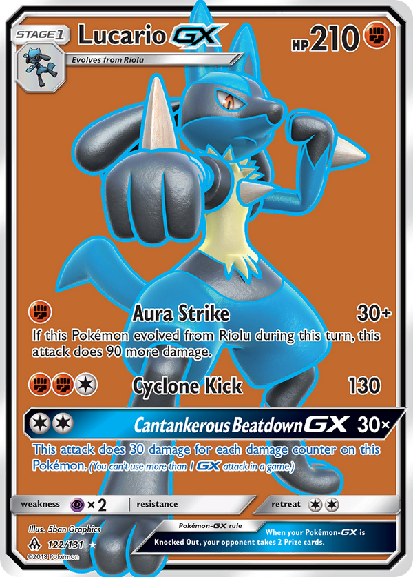 Lucario GX (122/131) [Sun & Moon: Forbidden Light] - Pokémon