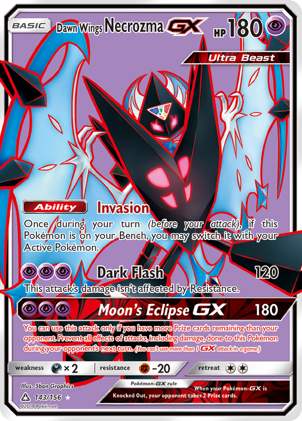 Dawn Wings Necrozma GX (143/156) [Sun & Moon: Ultra Prism] - Pokémon