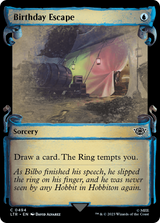 Birthday Escape [The Lord of the Rings: Tales of Middle-Earth Showcase Scrolls] - Magic: The Gathering