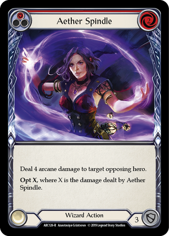 Aether Spindle (Red) [ARC126-R] 1st Edition Rainbow Foil