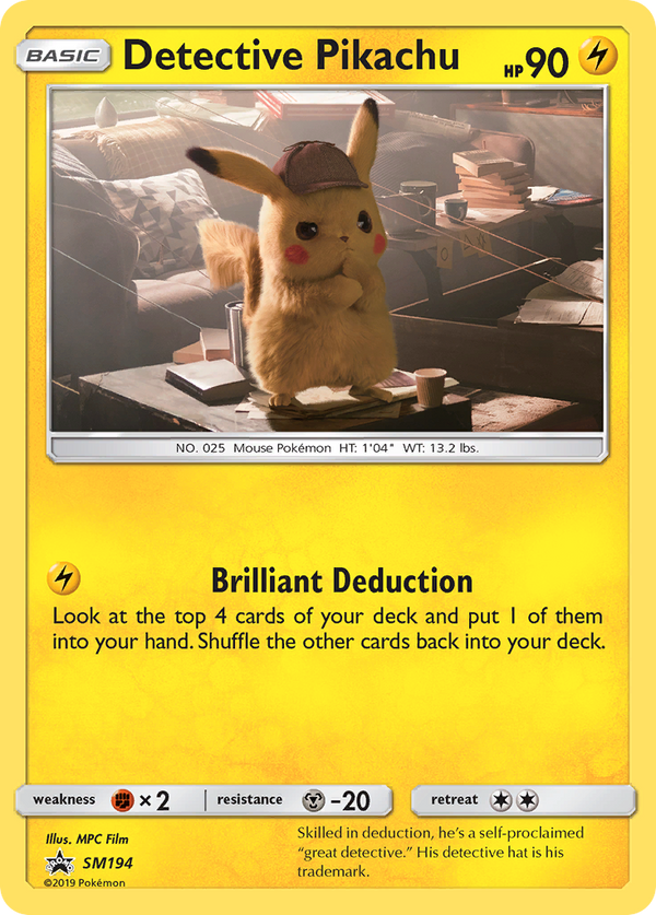 Detective Pikachu (SM194) [Sun & Moon: Black Star Promos] - Pokémon