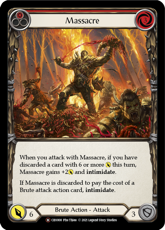 Massacre (Rainbow Foil) [CRU008-RF] Unlimited Rainbow Foil