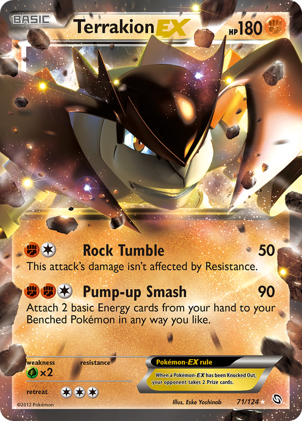 Terrakion EX (71/124) [Black & White: Dragons Exalted] - Pokémon