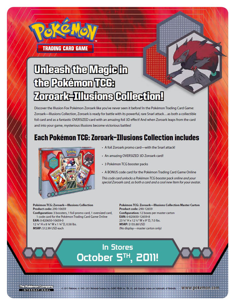 Black & White: Emerging Powers - Zoroark-Illusions Collection Black & White: Emerging Powers - Zoroark-Illusions Collection