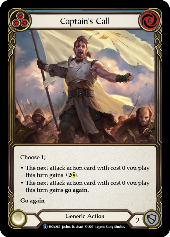 Captain's Call (Blue) (Rainbow Foil) [U-MON262-RF] Unlimited Rainbow Foil