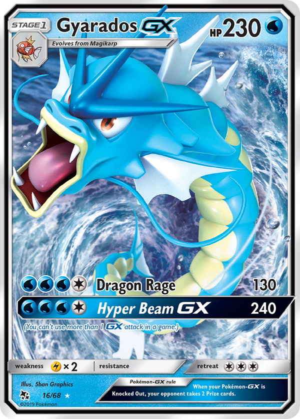 Gyarados GX (16/68) [Sun & Moon: Hidden Fates] - Pokémon