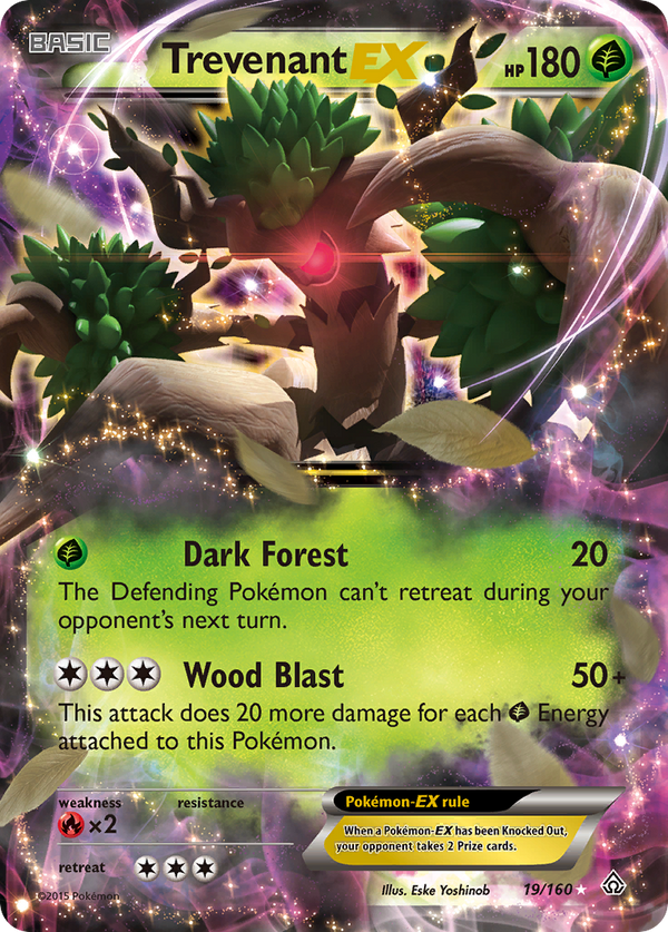 Trevenant EX (19/160) [XY: Primal Clash] - Pokémon