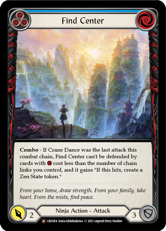 Find Center (Rainbow Foil) [CRU054-RF] Unlimited Rainbow Foil