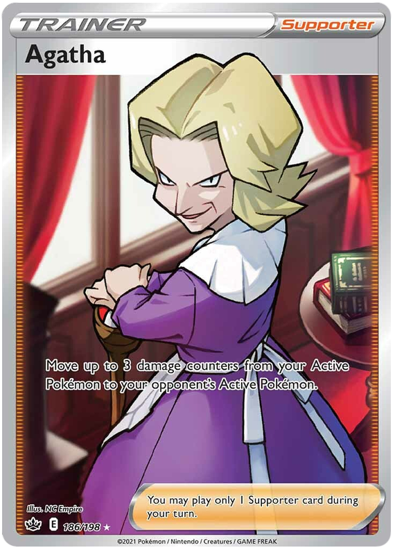 Agatha (186/198) [Sword & Shield: Chilling Reign] - Pokémon