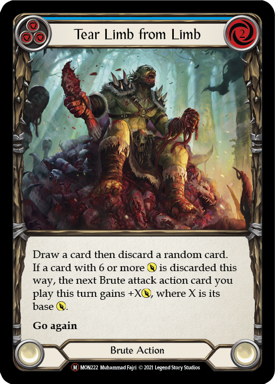 Tear Limb from Limb (Rainbow Foil) [U-MON222-RF] Unlimited Rainbow Foil