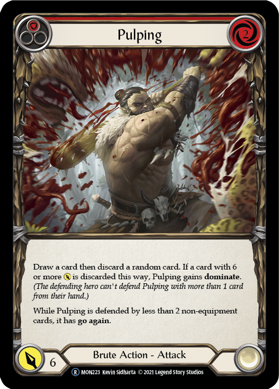 Pulping (Red) (Rainbow Foil) [U-MON223-RF] Unlimited Rainbow Foil