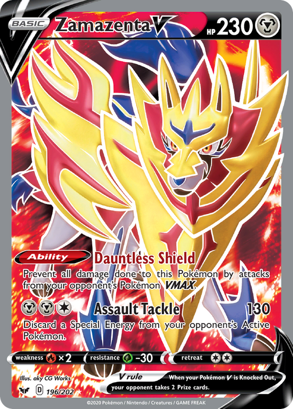 Zamazenta V (196/202) [Sword & Shield: Base Set] - Pokémon