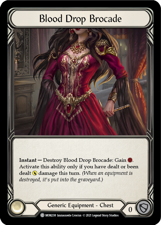 Blood Drop Brocade [MON238] 1st Edition Normal - Flesh And Blood