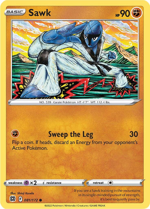 Sawk (081/172) [Sword & Shield: Brilliant Stars] - Pokémon