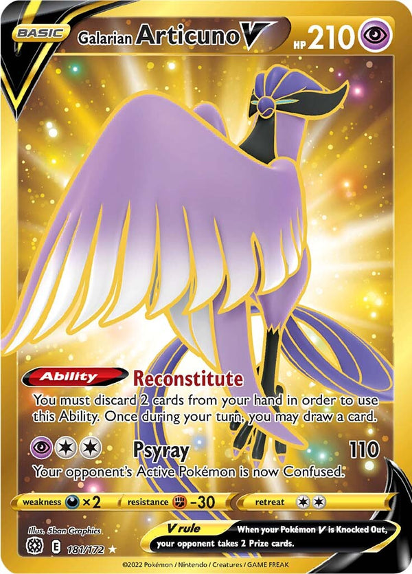 Galarian Articuno V (181/172) [Sword & Shield: Brilliant Stars] - Pokémon