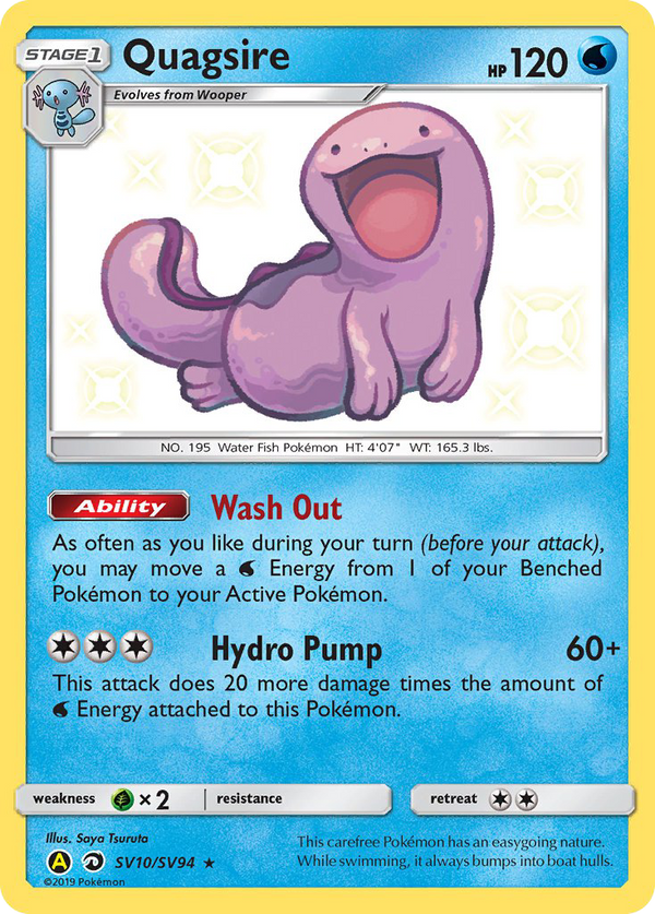 Quagsire (SV10/SV94) [Sun & Moon: Hidden Fates - Shiny Vault] - Pokémon