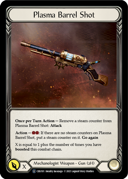Plasma Barrel Shot (Rainbow Foil) [CRU101-RF] Unlimited Rainbow Foil