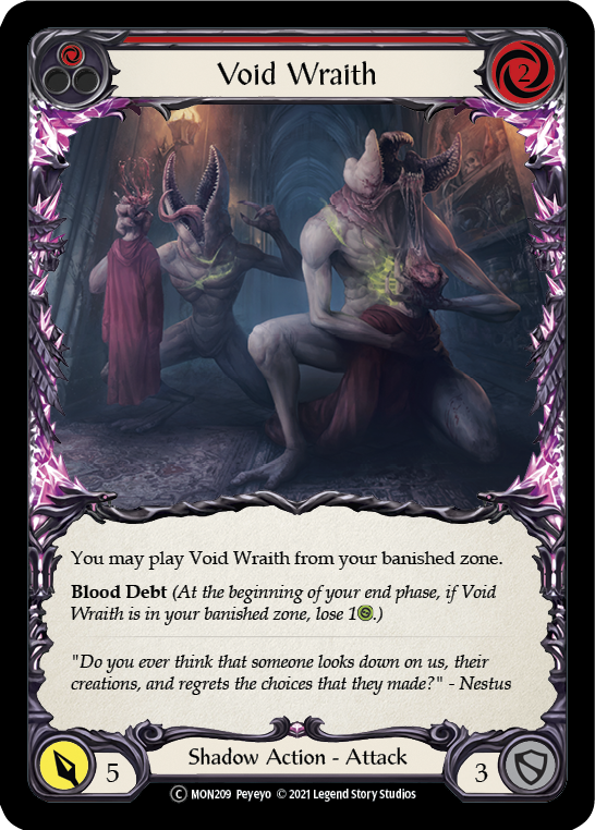 Void Wraith (Red) [U-MON209] Unlimited Normal - Flesh And Blood