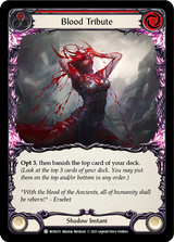 Blood Tribute (Red) [MON215] 1st Edition Normal - Flesh And Blood