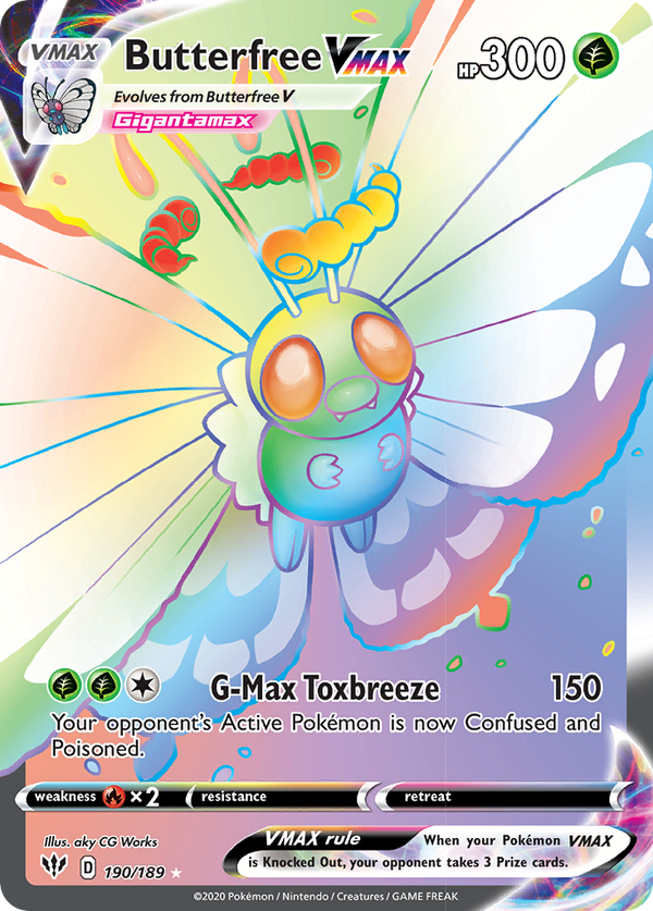 Butterfree VMAX (190/189) [Sword & Shield: Darkness Ablaze] - Pokémon
