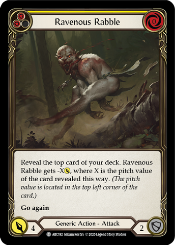 Ravenous Rabble (Yellow) [ARC192] Unlimited Normal