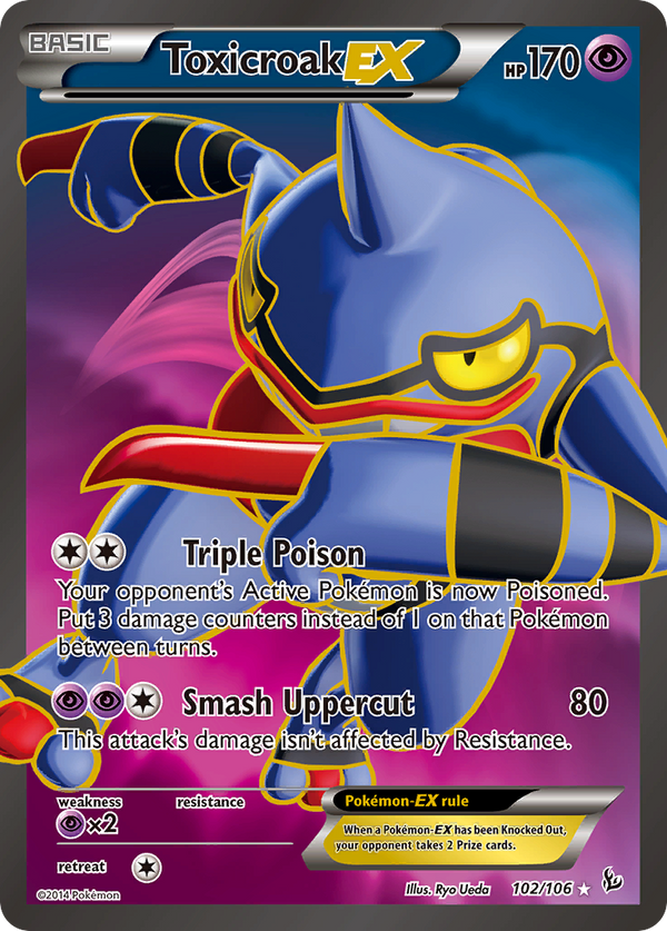 Toxicroak EX (102/106) [XY: Flashfire] - Pokémon