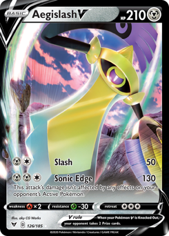 Aegislash V (126/185) [Sword & Shield: Vivid Voltage] - Pokémon
