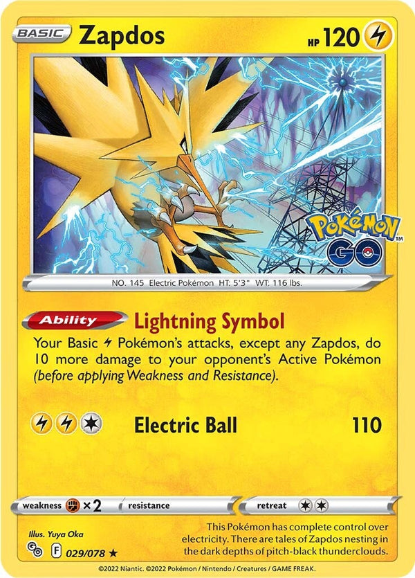 Zapdos (029/078) [Pokémon GO] - Pokémon