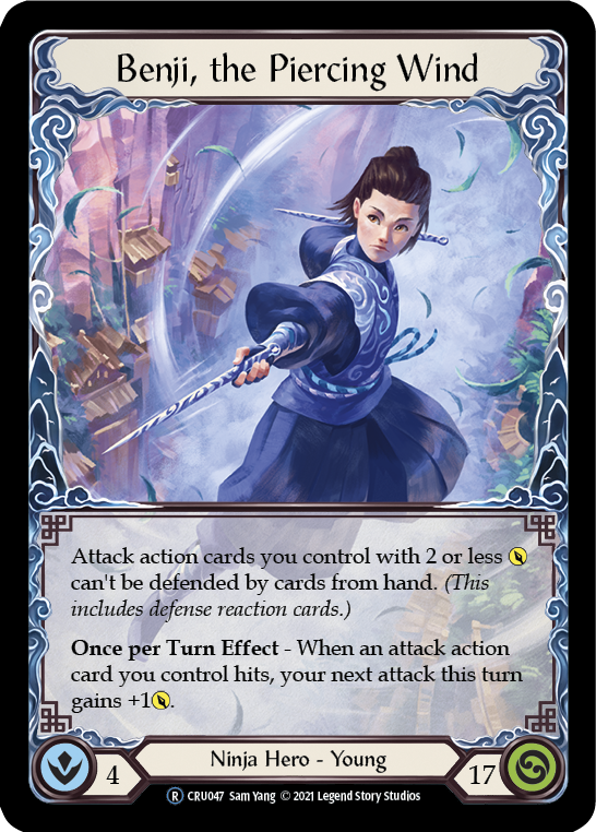 Benji, the Piercing Wind (Rainbow Foil) [CRU047-RF] Unlimited Rainbow Foil