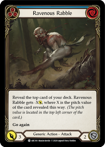Ravenous Rabble (Blue) [ARC193] Unlimited Normal