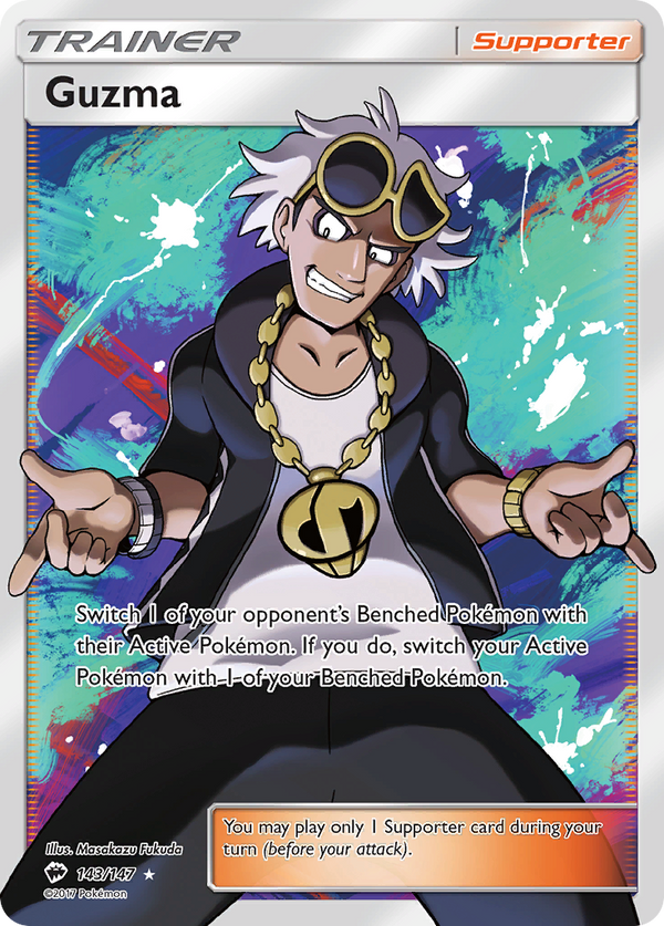 Guzma (143/147) [Sun & Moon: Burning Shadows] - Pokémon